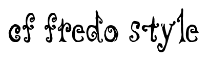 CF Fredo Style font